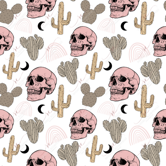 Desert Skulls - Ready To Press Sublimation Transfer Print Sublimation