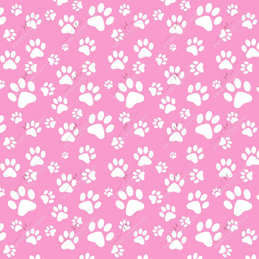 Dog Paws Pink- Vinyl Wrap