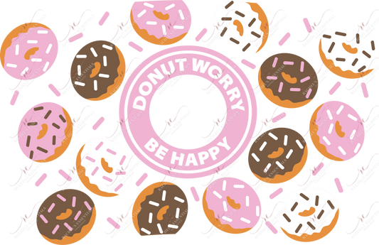 Donut Worry Be Happy - Cold Cup Wrap Cold