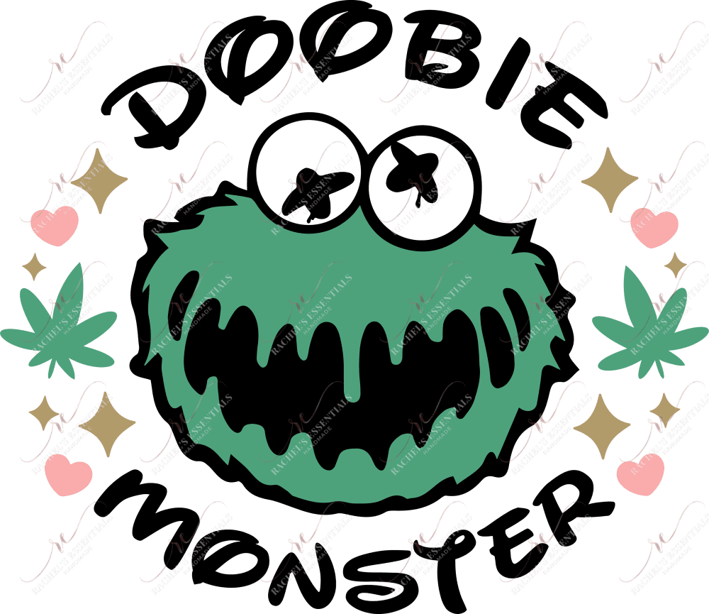 Doobie Monster- Clear Cast Decal