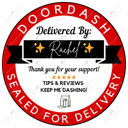 Doordash Thank You Stickers