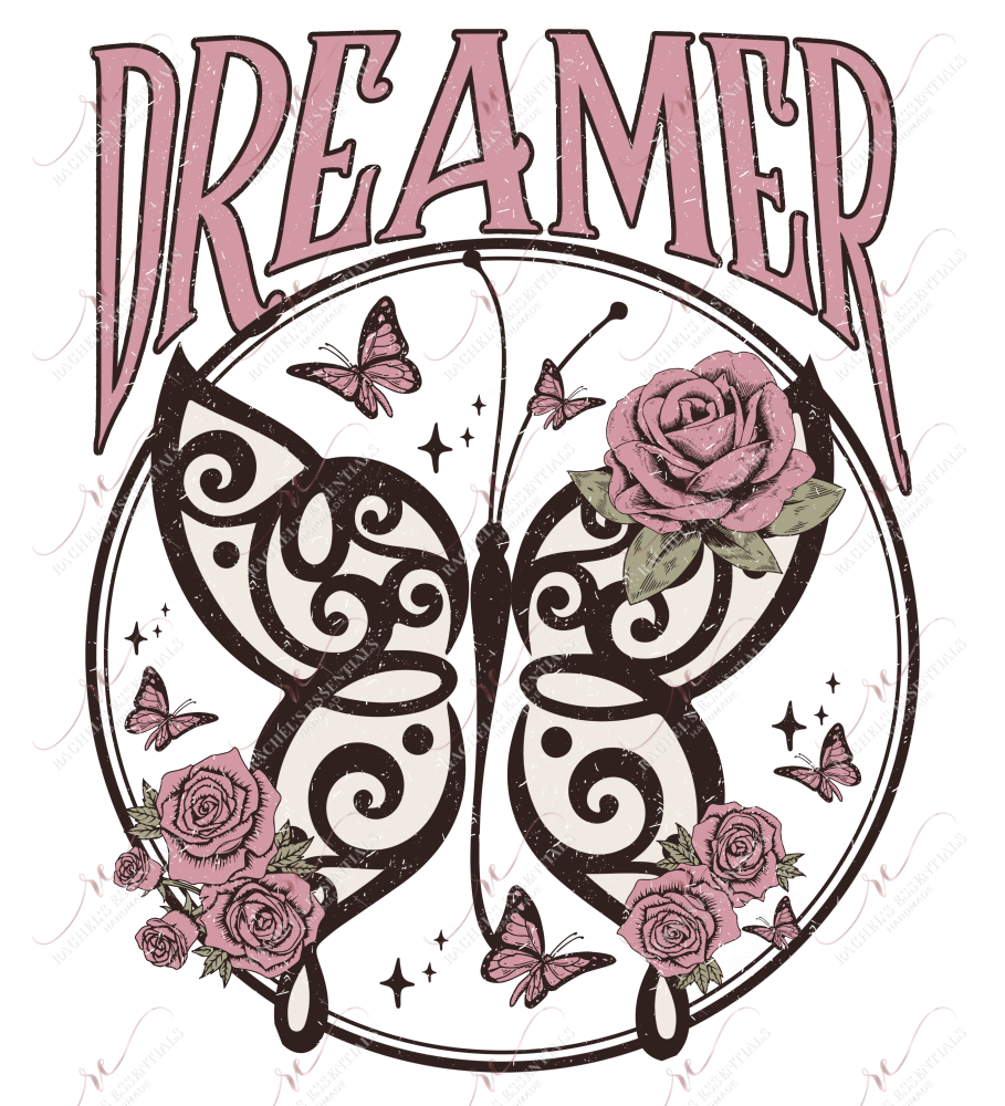 Dreamer Butterfly - Ready To Press Sublimation Transfer Print Sublimation