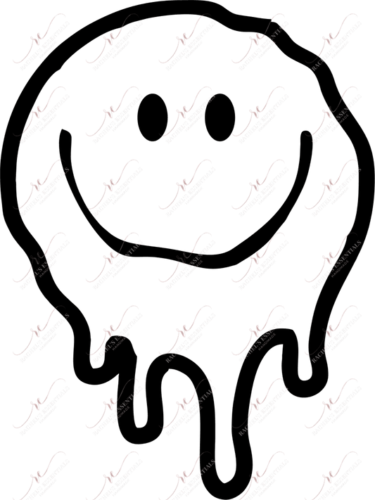 Drippy Smiley Pocket- Clear Cast Decal