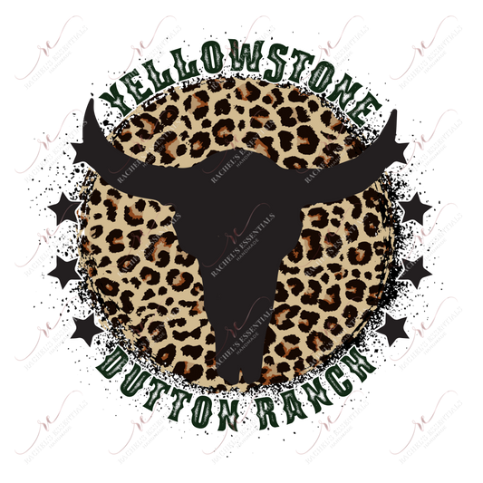 Dutton Ranch Leopard - Ready To Press Sublimation Transfer Print Sublimation