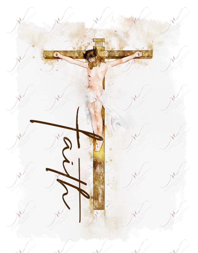 Faith Cross - Ready To Press Sublimation Transfer Print Sublimation