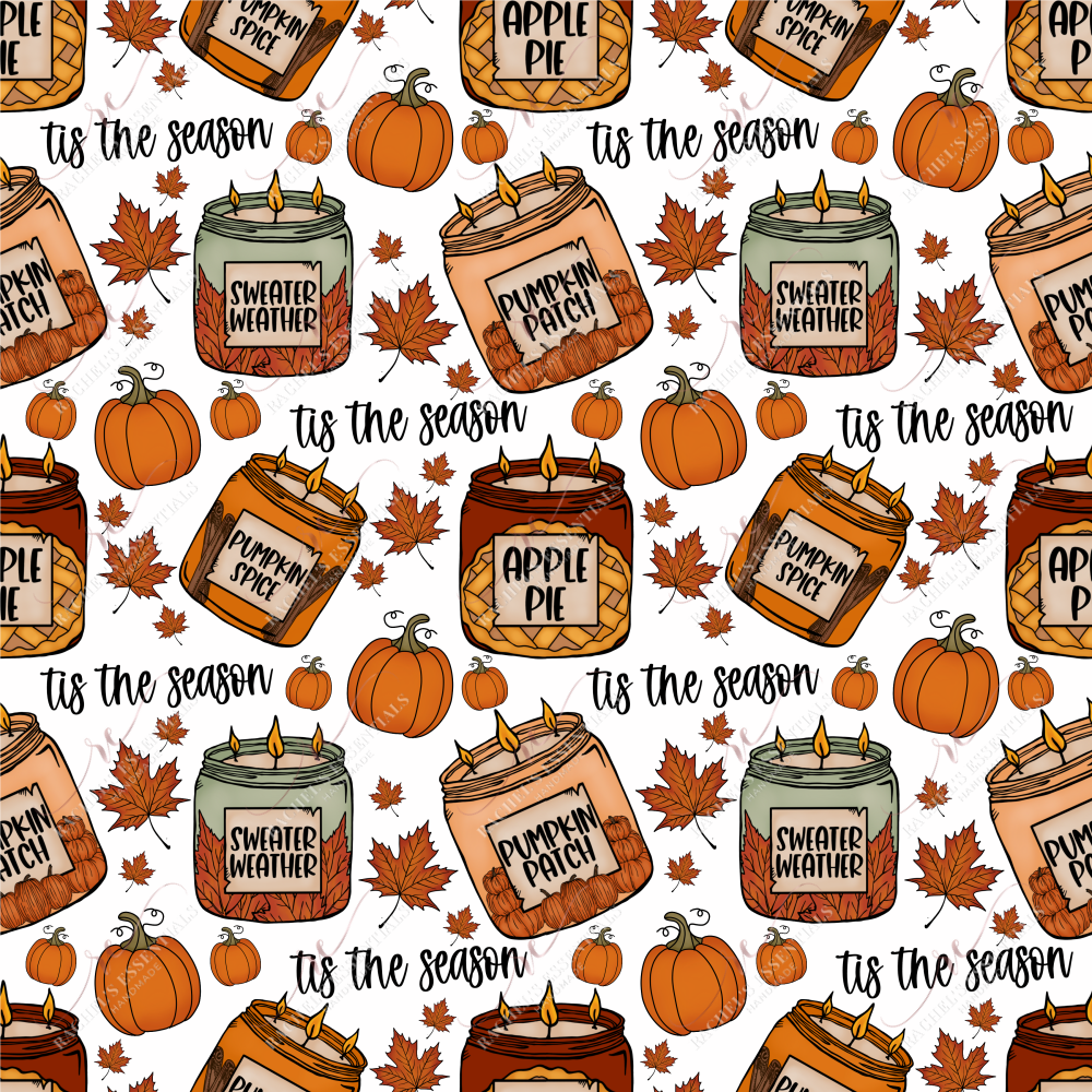 Fall Candles - Vinyl Wrap