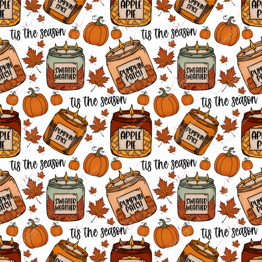 Fall Candles - Vinyl Wrap