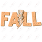 Fall & Lightning Bolt- Clear Cast Decal