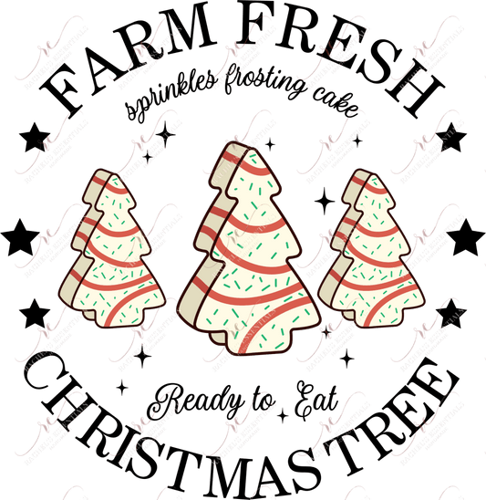 Farm Fresh Christmas Trees - Ready To Press Sublimation Transfer Print Sublimation