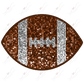 Faux Sequin Football - Htv Transfer 10/23