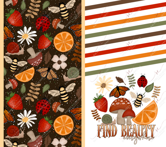 Find Beauty - Ready To Press Sublimation Transfer Print 12/23 Sublimation