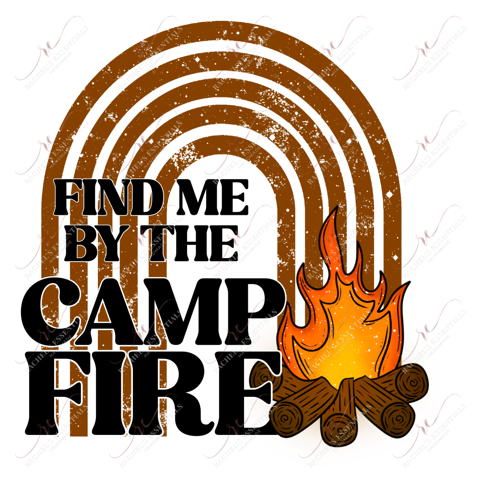 Find Me By The Campfire- Clear Cast Decal