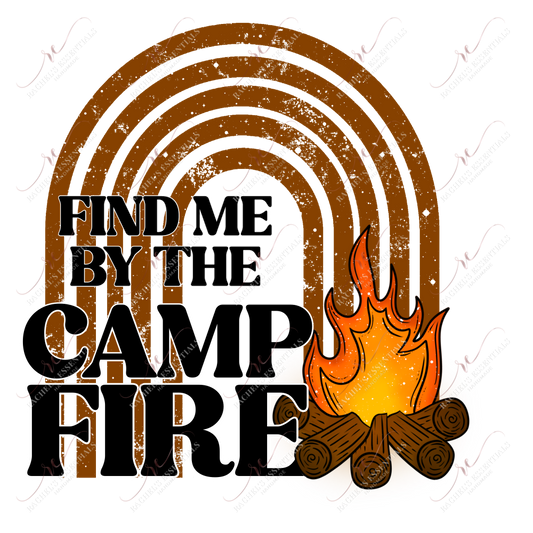 Find Me By The Campfire- Clear Cast Decal