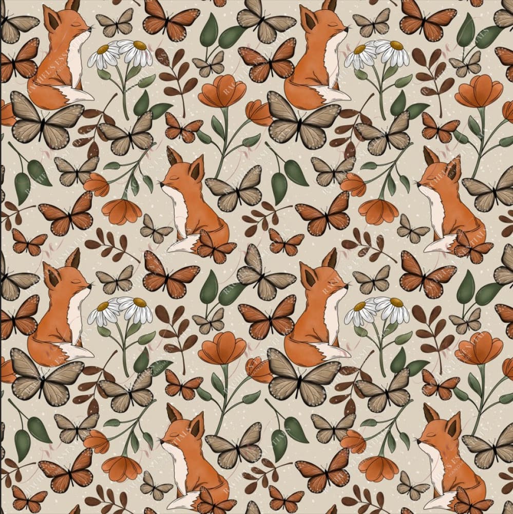 Floral Fox - Vinyl Wrap Seamless 12/23 Vinyl