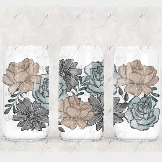 Floral - Libbey/Beer Can Glass 11/23 Sublimation