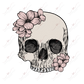 Floral Skull - Clear Cast Decal