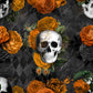 Floral Skull Orange - Vinyl Wrap