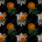 Floral Skull Orange - Vinyl Wrap