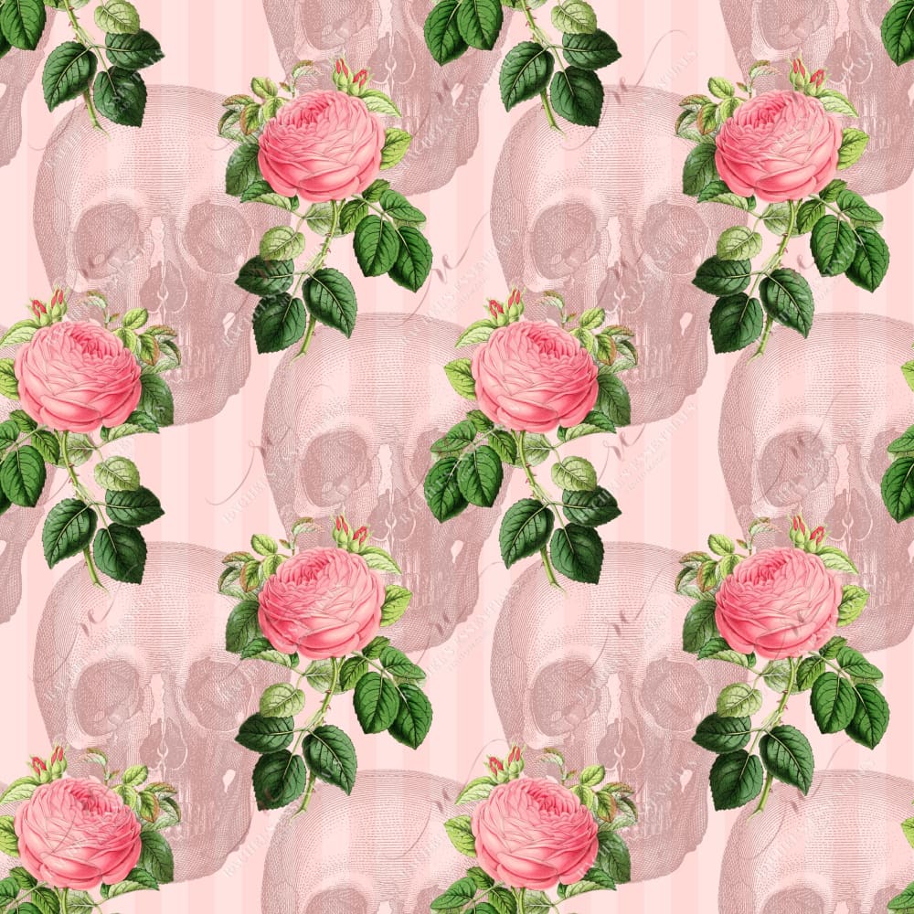 Floral Skull Pink - Vinyl Wrap