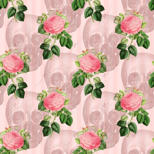 Floral Skull Pink - Vinyl Wrap