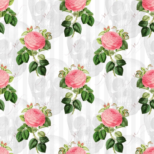 Floral Skull Pink - Vinyl Wrap