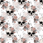 Floral Skulls - Ready To Press Sublimation Transfer Print Sublimation