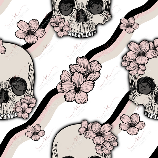 Floral Skulls - Vinyl Wrap Vinyl