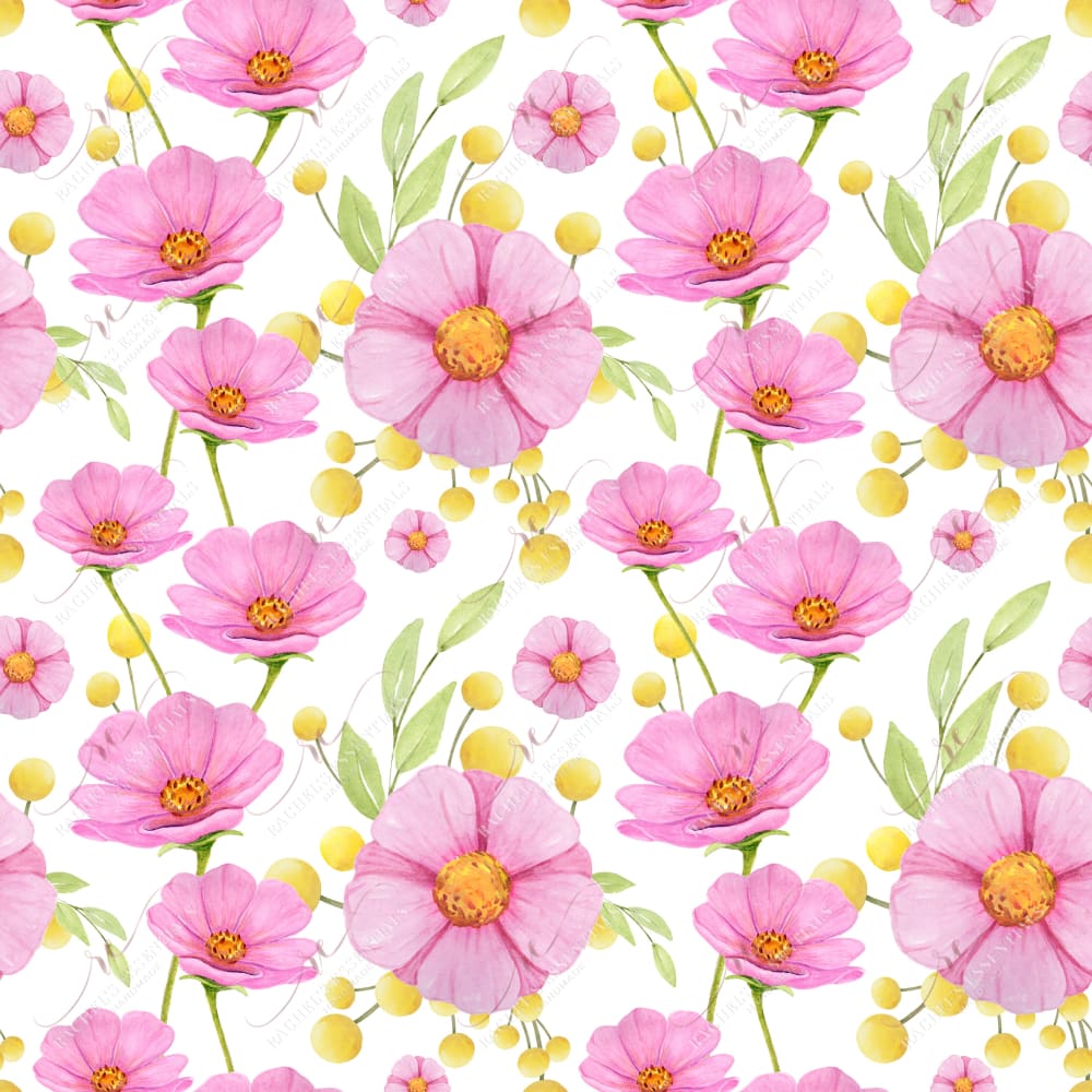 Flowers Pink - Vinyl Wrap