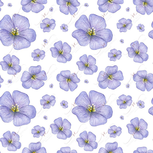 Flowers Purple - Ready To Press Sublimation Transfer Print Sublimation