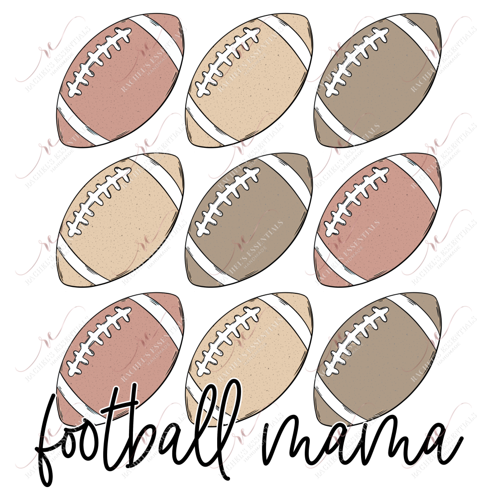 Football Mama - Clear Cast Decal