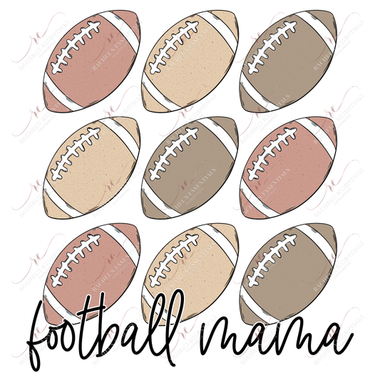 Football Mama - Clear Cast Decal