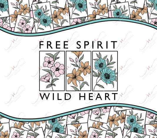 Free Spirit Wild Heart - Ready To Press Sublimation Transfer Print Sublimation