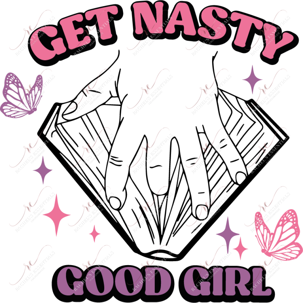 Get Nasty (Pink)- Clear Cast Decal