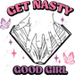 Get Nasty (Pink)- Clear Cast Decal