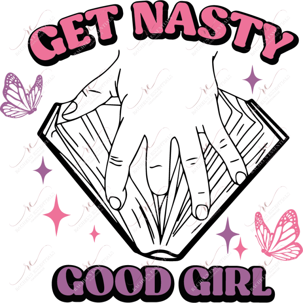 Get Nasty (Pink)- Clear Cast Decal