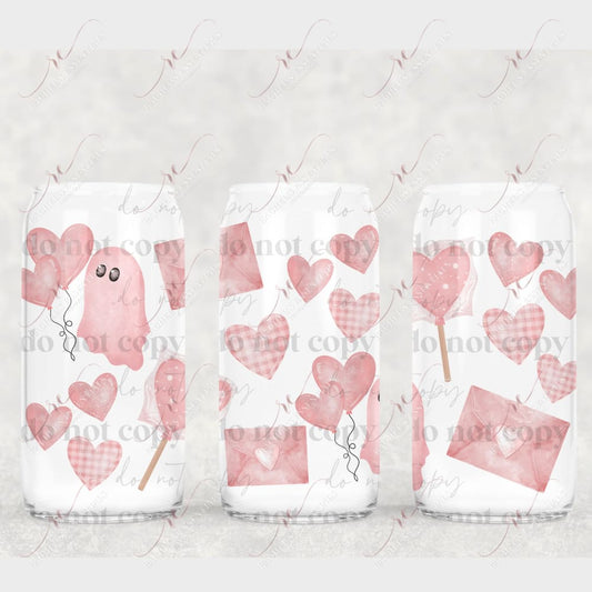 Ghosty Heart - Libbey/Beer Can Glass 11/23 Sublimation