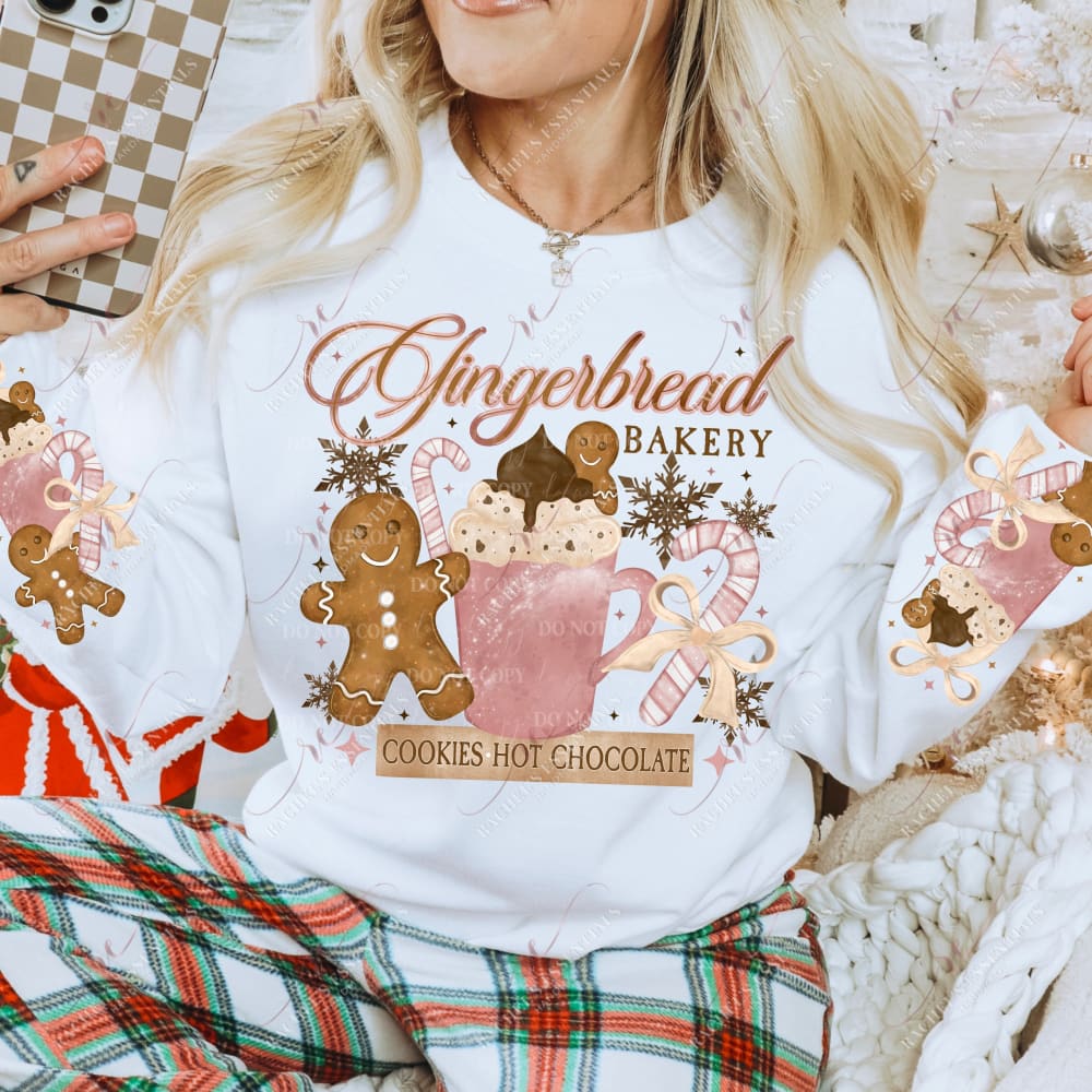 Gingerbread Bakery - Ready To Press Sublimation Transfer Print 10/23 Sublimation