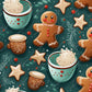 Gingerbread Man Cookies - Ready To Press Sublimation Transfer Print 11/23 Sublimation