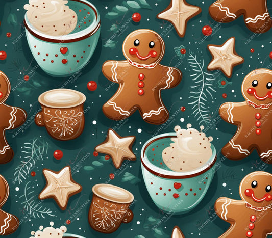 Gingerbread Man Cookies - Ready To Press Sublimation Transfer Print 11/23 Sublimation