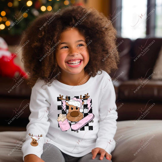 Girl Reindeer - Ready To Press Sublimation Transfer Print Sublimation