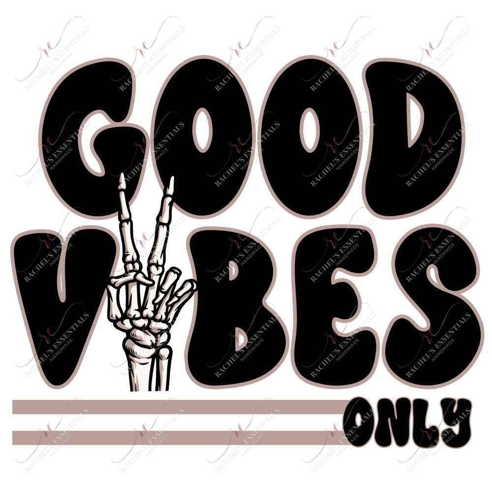 Good Vibes - Clear Cast Decal