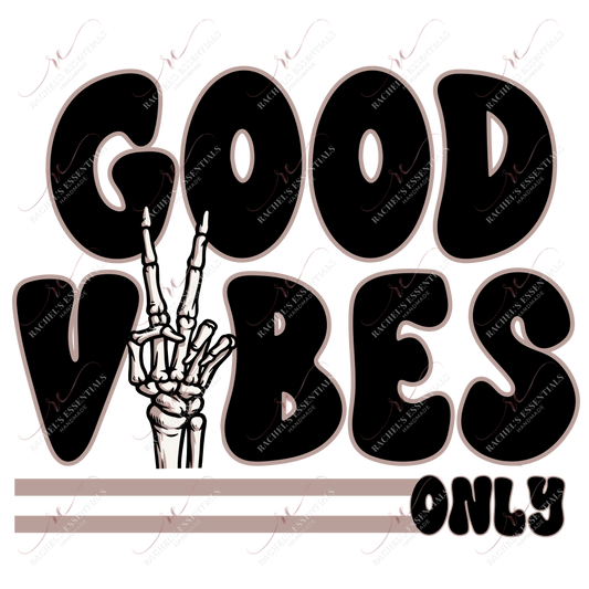 Good Vibes - Clear Cast Decal