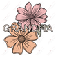 Grandma Flowers - Clear Cast Decal