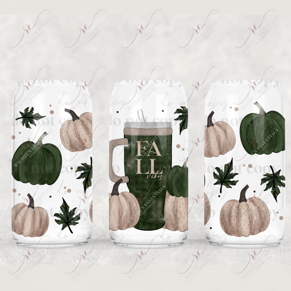 Green Pumpkins - Libbey/Beer Can Glass Sublimation