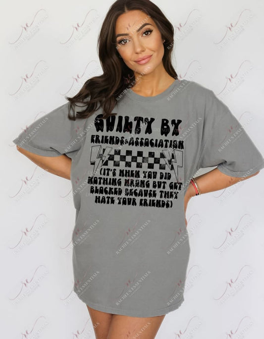 Guilty By - Ready To Press Sublimation Transfer Print Sublimation