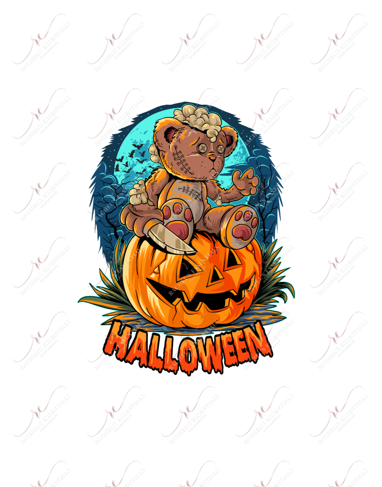 Halloween Bear - Ready To Press Sublimation Transfer Print Sublimation