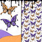 Halloween Butterflies - Ready To Press Sublimation Transfer Print Sublimation