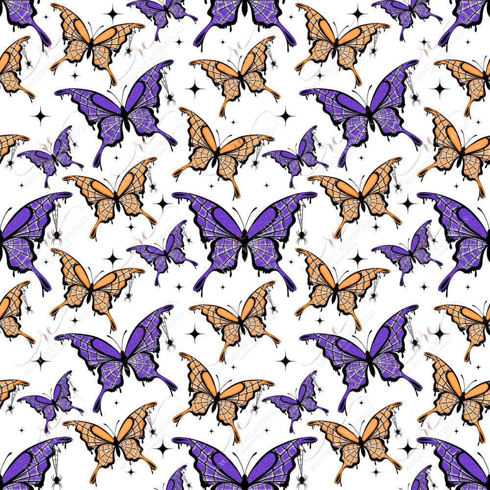 Halloween Butterflies - Ready To Press Sublimation Transfer Print Sublimation