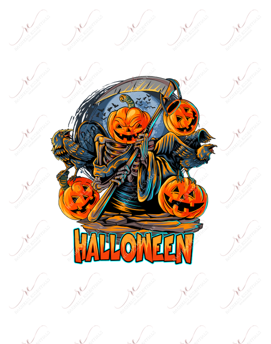 Halloween Pumpkin Heads - Ready To Press Sublimation Transfer Print Sublimation