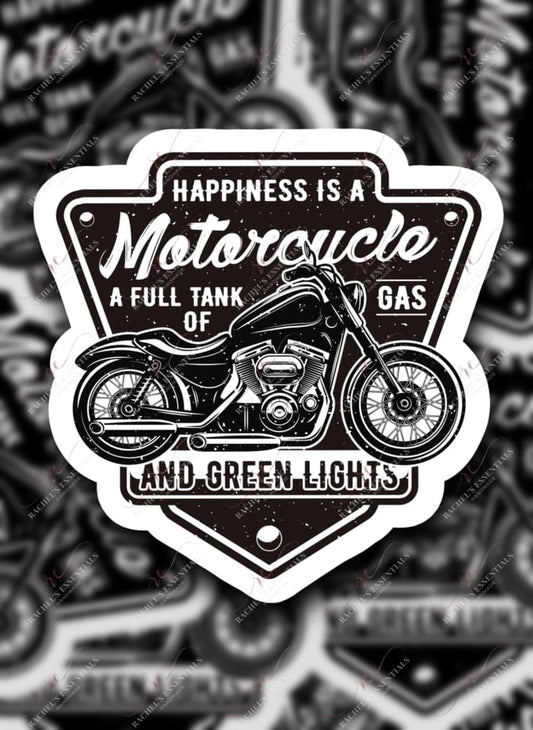 Happiness Is A Motorcycle - Sticker